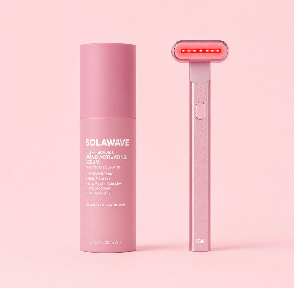 4-in-1 Red Light Therapy Wand & Activating Serum Kit