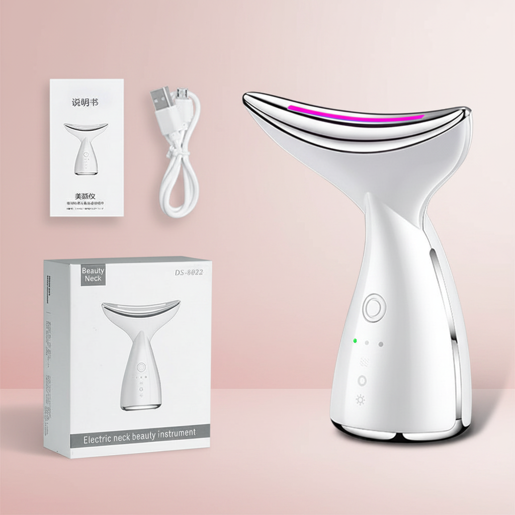 Neck Face Beauty Device LED Photon Therapy